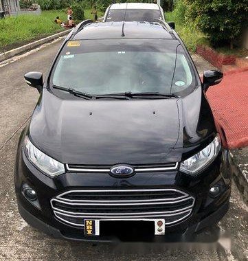 Black Ford Ecosport 2016 Automatic Gasoline for sale 