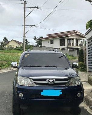 Blue Toyota Fortuner 2008 Automatic Diesel for sale 