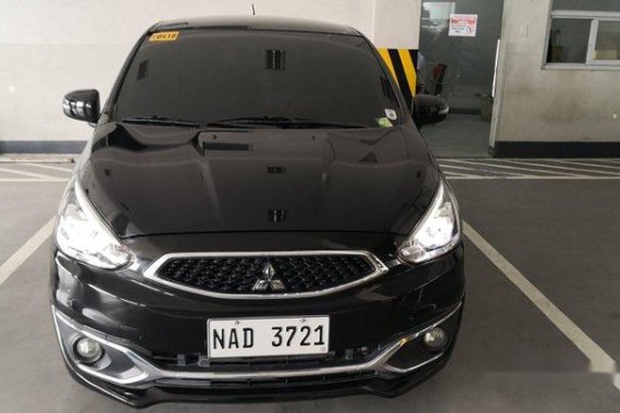 Selling Black Mitsubishi Mirage 2016 Automatic Gasoline in Bacoor