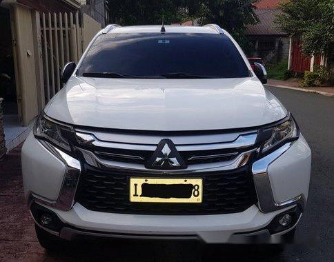 White Mitsubishi Montero sport 2017 at 35000 km for sale