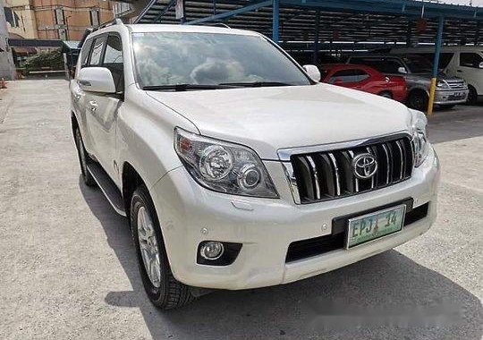 White Toyota Land cruiser prado 2010 at 60000 km for sale