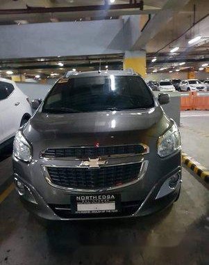 Grey Chevrolet Spin 2015 Automatic Gasoline for sale 