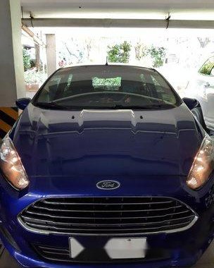 Blue Ford Fiesta 2014 Automatic Gasoline for sale