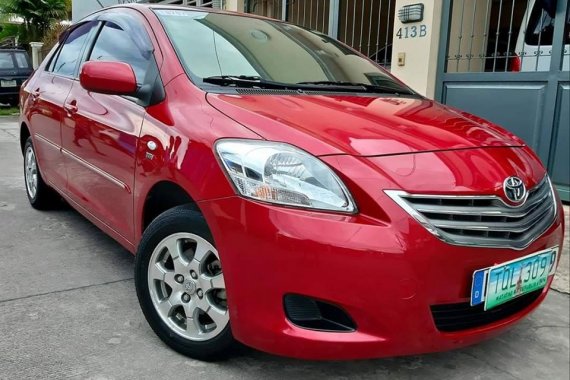 Red 2012 Toyota Vios E Automatic for sale in Himamaylan