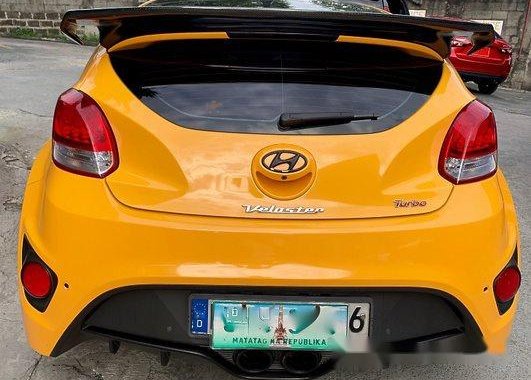 Sell Yellow 2013 Hyundai Veloster at 50000 km