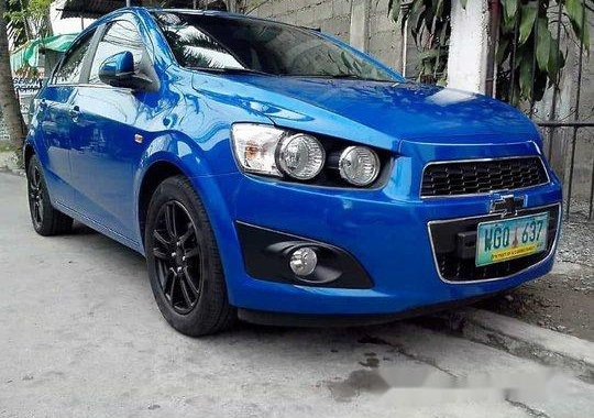 Blue Chevrolet Sonic 2013 Automatic Gasoline for sale