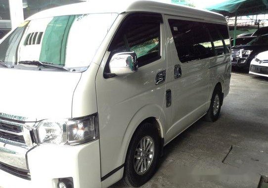 White Toyota Hiace 2018 for sale in Quezon City 