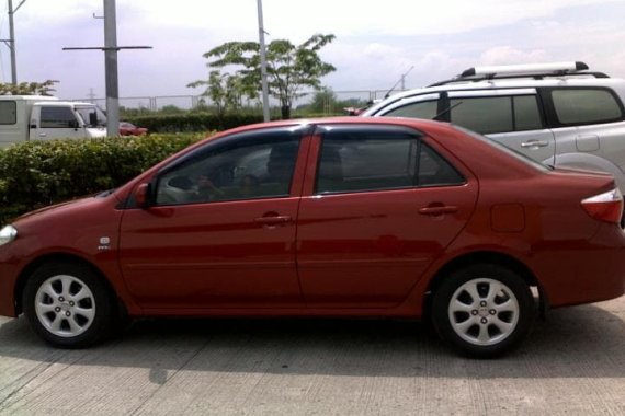 Red Toyota Vios 2007 Model 1.3E for sale in San Fernando