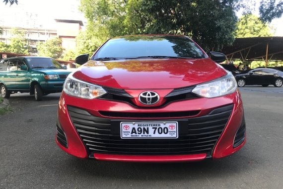 Red 2019 Toyota Vios 1.3J manual
