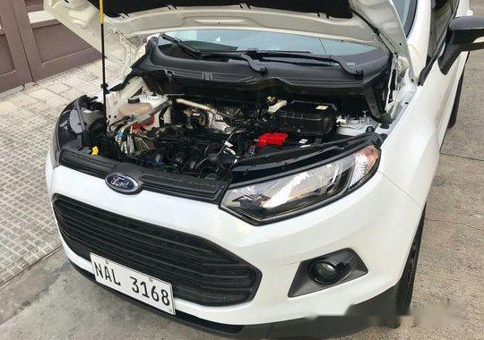 White Ford Ecosport 2017 Automatic Gasoline for sale 