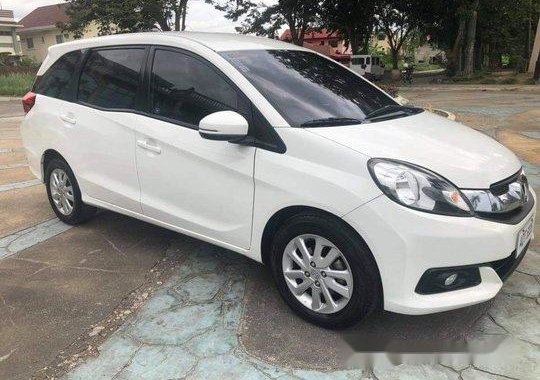 White Honda Mobilio 2016 Automatic Gasoline for sale  