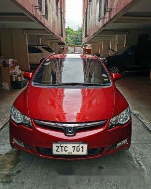 Red Honda Civic 2008 for sale in Quezon City