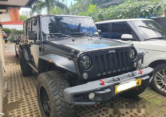 Black Jeep Wrangler 2016 Automatic Gasoline for sale 
