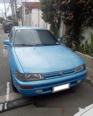 Blue Toyota Corolla 1992 Manual Gasoline for sale 