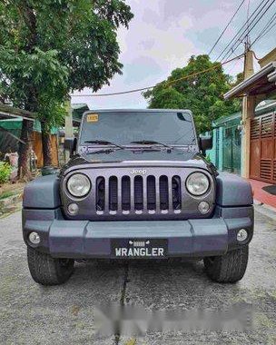 Grey Jeep Wrangler 2017 for sale in Cavite