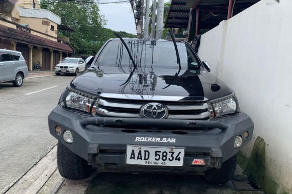 Black Toyota Hilux 2016 for sale in Quezon City