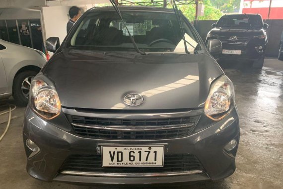 Gray Toyota Wigo 2016 for sale in Quezon City