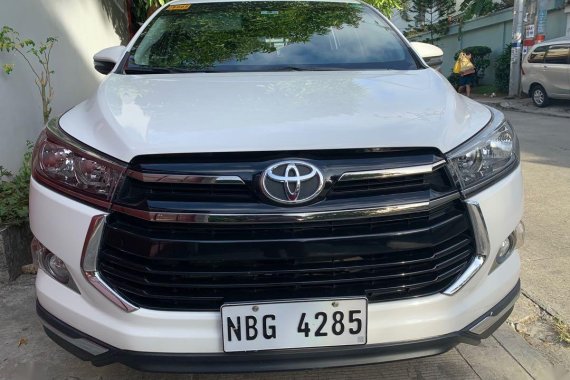 White Toyota Innova 2019 for sale in Quezon City 