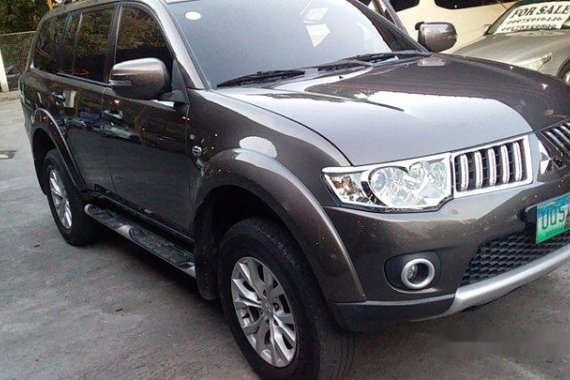 Grey Mitsubishi Montero Sport 2013 Manual Diesel for sale