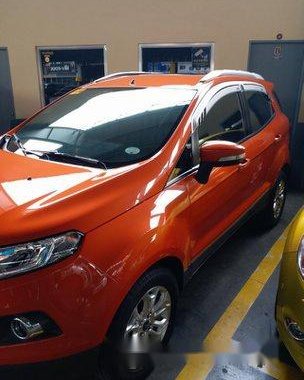 Selling Orange Ford Ecosport 2017 Automatic Gasoline at 19000 km 