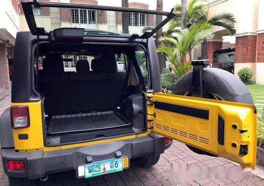 Yellow Jeep Wrangler 2011 Automatic Gasoline for sale  