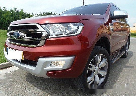 Red Ford Everest 2017 Automatic Diesel for sale 