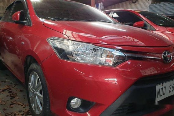 Red Toyota Vios 2016 Automatic Gasoline for sale 