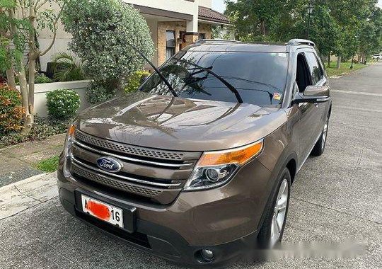 Brown Ford Explorer 2015 Automatic Gasoline for sale  