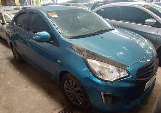 Selling Blue Mitsubishi Mirage 2017 Manual Gasoline  