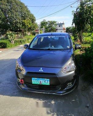 Grey Mitsubishi Mirage 2013 Manual Gasoline for sale 