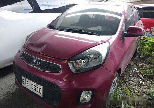 Pink Kia Picanto 2016 Manual Gasoline for sale in Quezon City