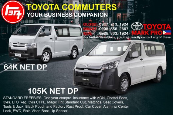 2020 New Toyota Hiace Commuter Deluxe Mega Sale