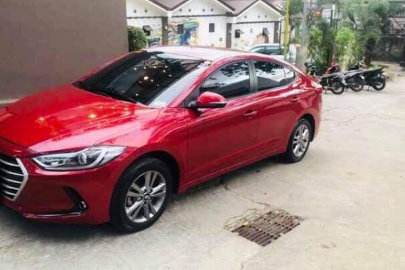 Red Hyundai Elantra 2018 for sale in Muntinlupa