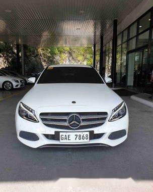 Selling White Mercedes-Benz C-Class 2018 Automatic Gasoline 