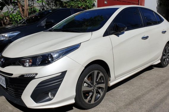 Pearlwhite Toyota Vios 2019 for sale in Quezon City 