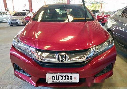 Red Honda City 2017 Automatic Gasoline for sale  