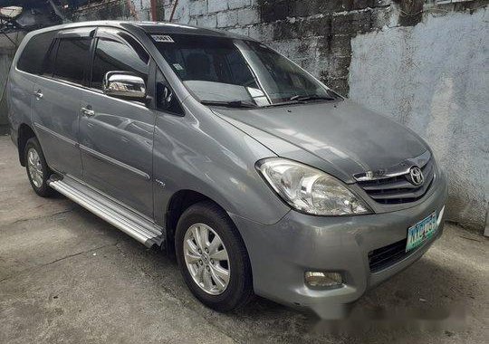 Silver Toyota Innova 2009 Manual Gasoline for sale 