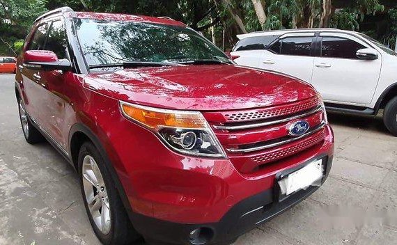 Selling Red Ford Explorer 2014 Automatic Gasoline 