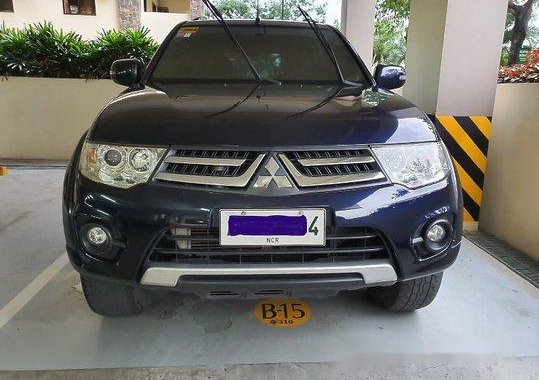 Blue Mitsubishi Montero Sport 2014 Manual Diesel for sale 