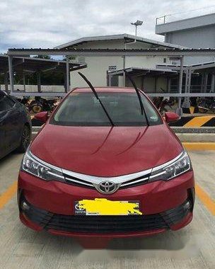 Sell Red 2017 Toyota Corolla altis Manual Gasoline at 17000 km