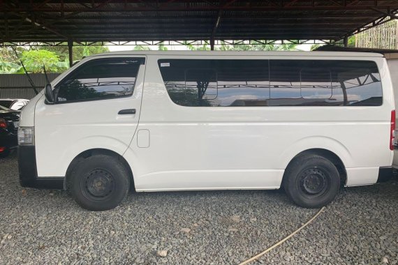 White Toyota Hiace 2018 Van Manual for sale in Quezon City 