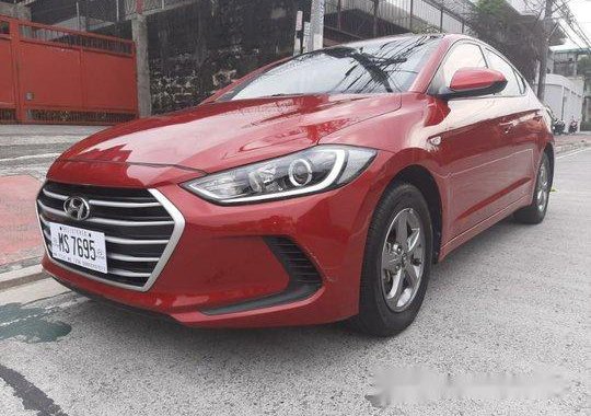 Red Hyundai Elantra 2017 for sale in Quezon City