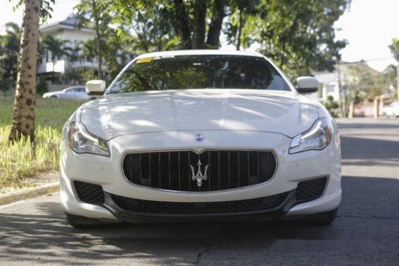 White Maserati Quattroporte 2014 for sale in Quezon City