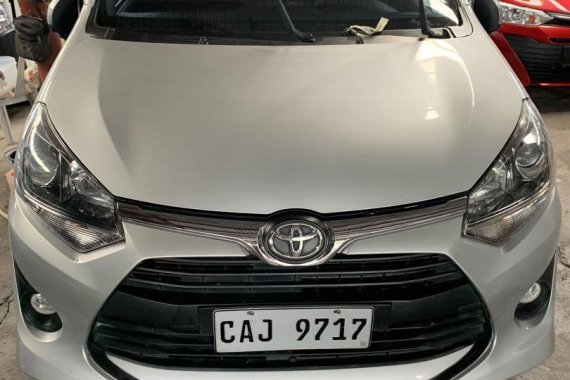 Silver Toyota Wigo 2018 for sale in Quezon City