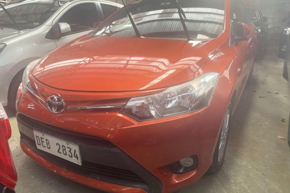 Orange Toyota Vios 2016 for sale in Quezon City