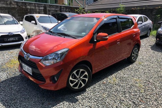 Orange Toyota Wigo 2019 for sale in Quezon City