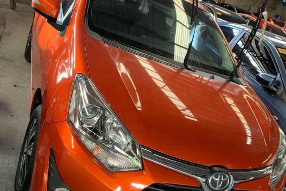 Selling Orange Toyota Wigo 2019 in Quezon City