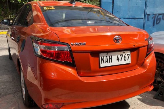 Orange Toyota Vios 2017 for sale in Makati