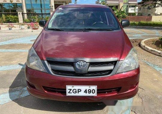 Red Toyota Innova 2007 for sale in Talisay