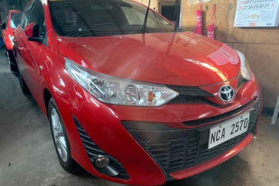 Red Toyota Yaris 2018 for sale in Quezon City